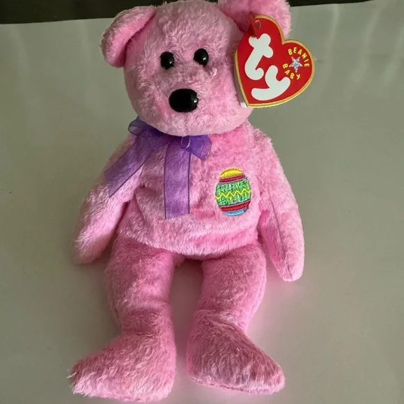 ❤️Bundle 5 for $15❤️ 2000 Eggs the Bear Beanie Baby - Picture 2 of 15